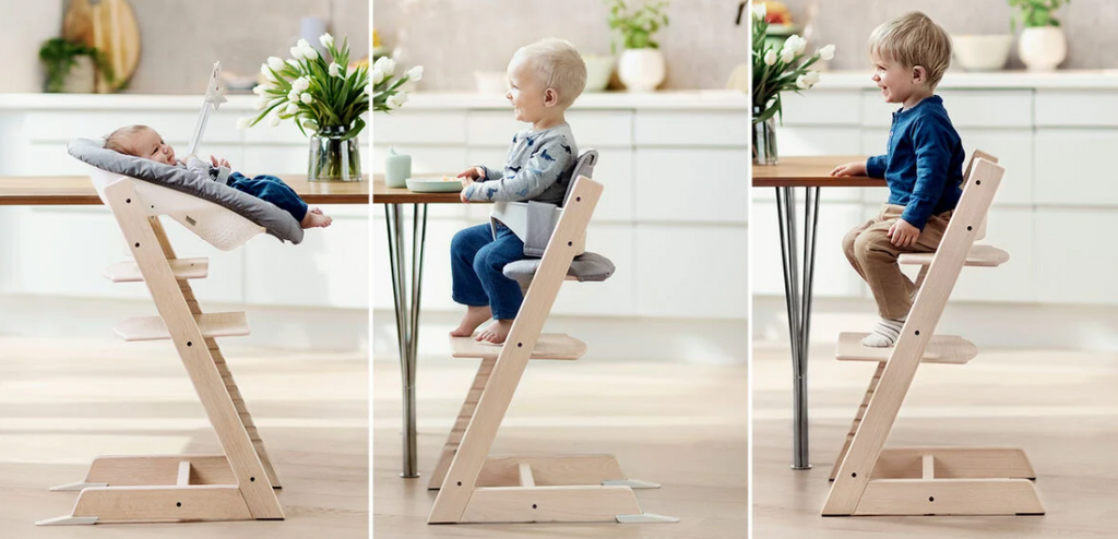 Stokke Tripp Trapp Highchair with Babyset & Harness - Oak Natural