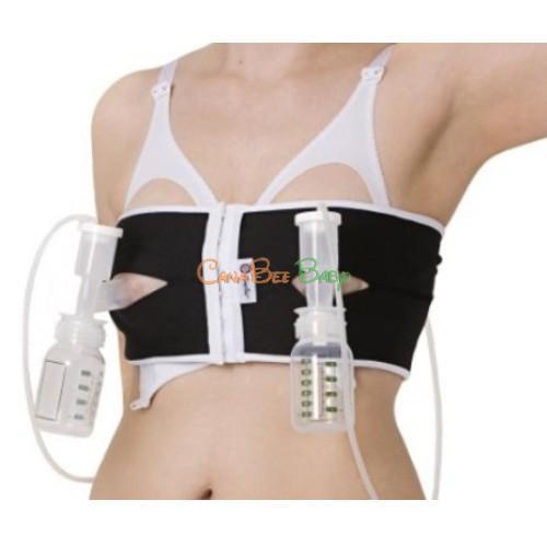 PumpEase Hands-Free Pumping Supports-Tuxedo Black - CanaBee Baby