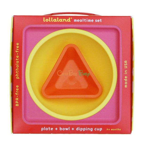 Lollaland Mealtime Set Yellow/Orange/Pink - CanaBee Baby