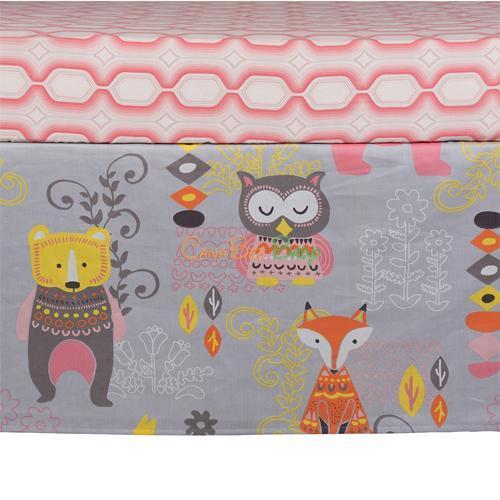 Lolli Living Crib Bed Skirt - Enchanted Garden - CanaBee Baby