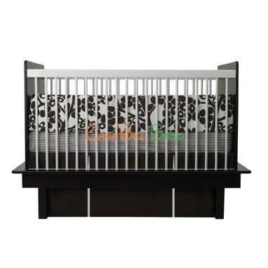 Oilo Modern Berries Crib Set Brown - CanaBee Baby