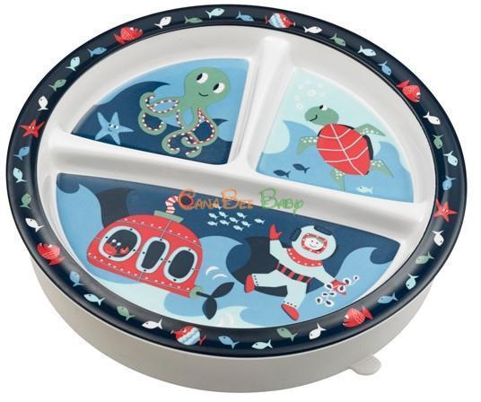 Sugarbooger Divided Suction Plate-Ocean - CanaBee Baby