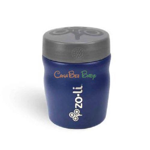 Zoli Pow Dine Vacuum Insulated Food Jar Navy - CanaBee Baby