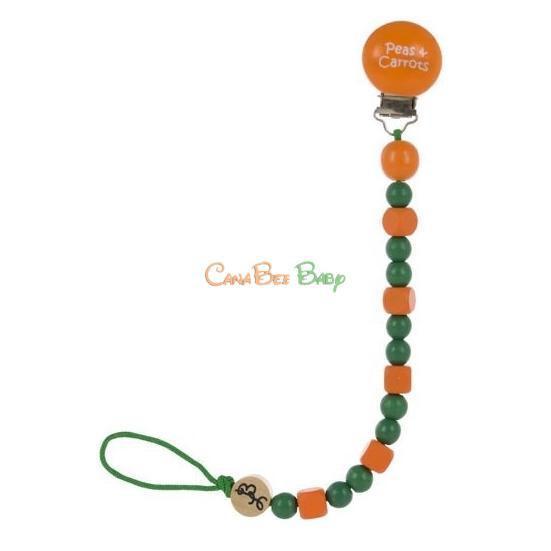 Bink Link Pacifier Clips - Peas & Carrots - CanaBee Baby