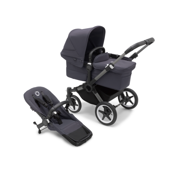 Bugaboo Donkey 5 Mono Complete Graphite Stormy Blue Babyrama