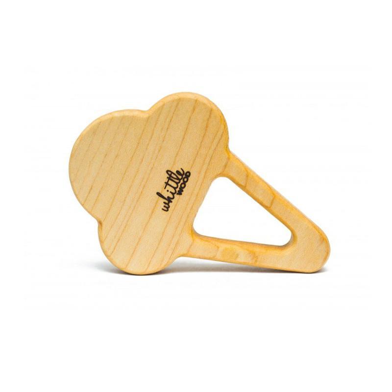 Whittle Wood Teether - Scoops - CanaBee Baby
