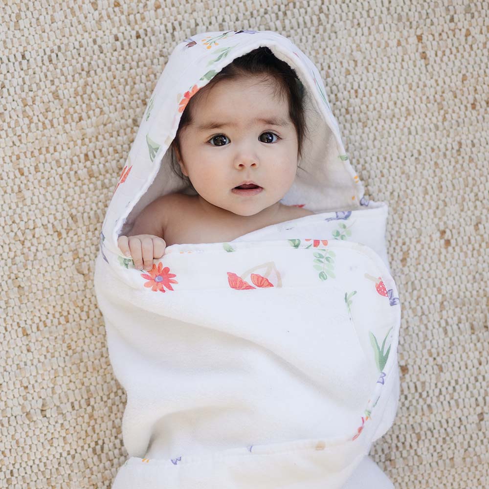 Bebe Au Lait Baby Hooded Towel - Woodland Fairy (TBBWD)