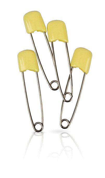 Nuby Diaper Pins - Yellow