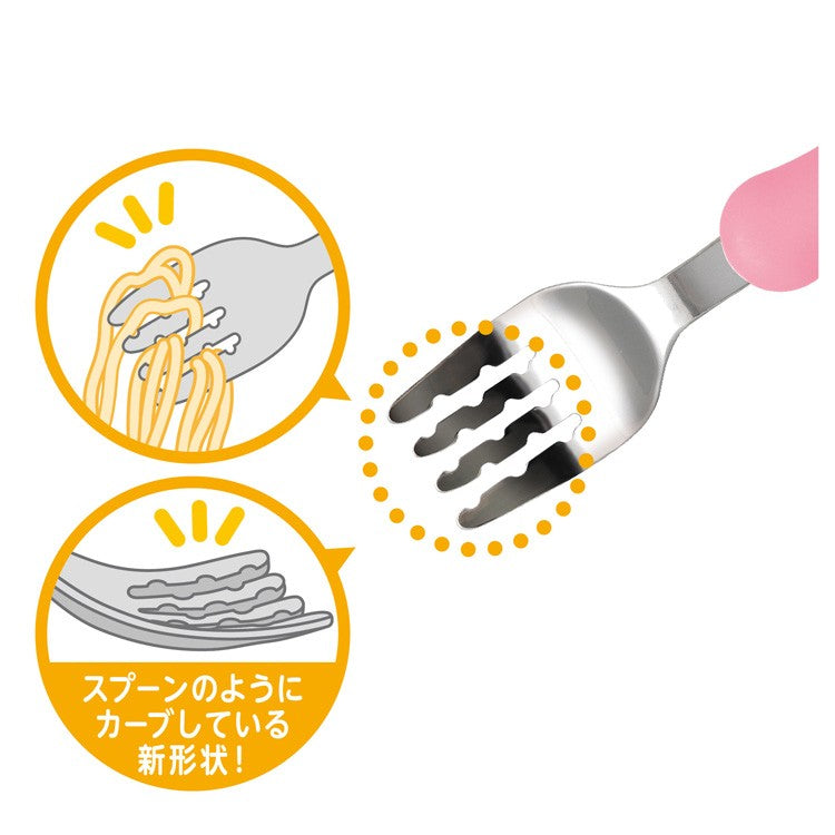 Edison Mama Fork&Spoon Kids W/Case Mango/Peach